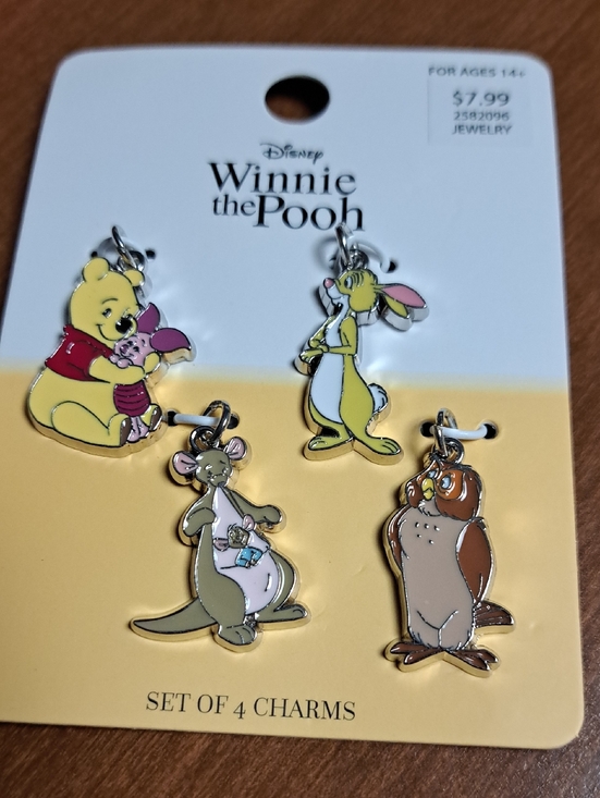 Disney Other - Disney Winnie the Pooh Character Charm Set - Yellow, Pink, Brown BUNDLE ONLY